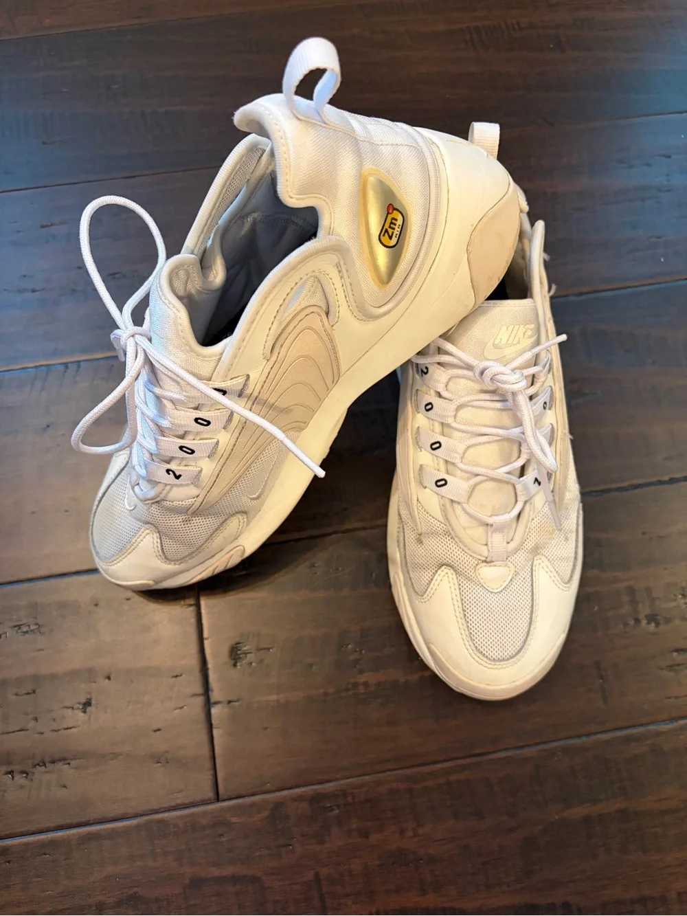 Nike White/Sail Zoom 2K Runner Sneakers athletic activewear sporty shoes neutral
